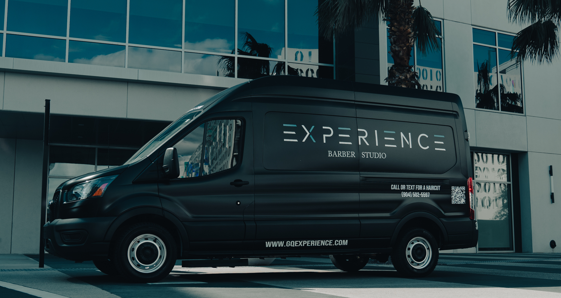 GQ Experience mobile barber studio van